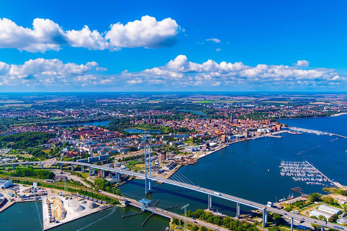 Stralsund mit Rügenbrücke